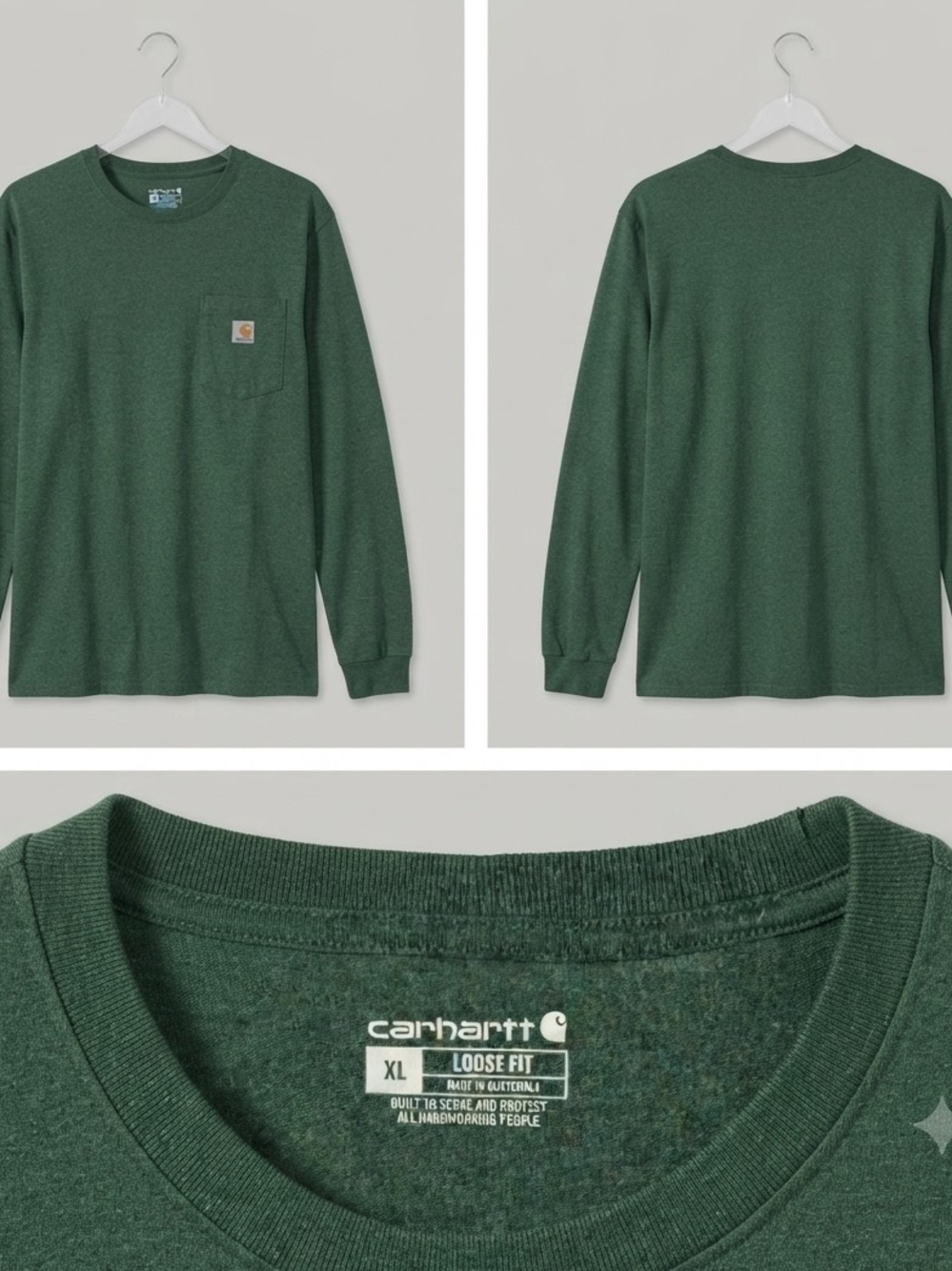 Carhartt Men’s Crewneck Pocket Sweater - Forest Green